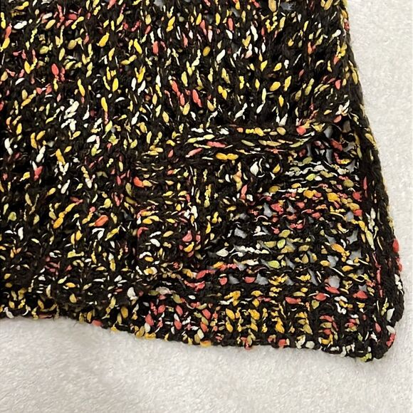 Ethyl Colorful Open Knit Cowl Neck Tunic Size Medium - Picture 10 of 11